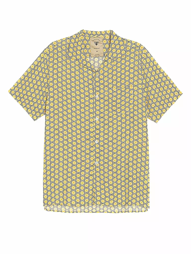 OAS | Hemd Geometric Shirt | gelb