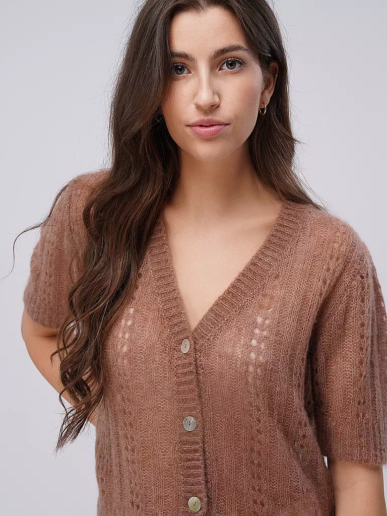 OFFICINE GENERALE | Cardigan AGLAE  | hellbraun