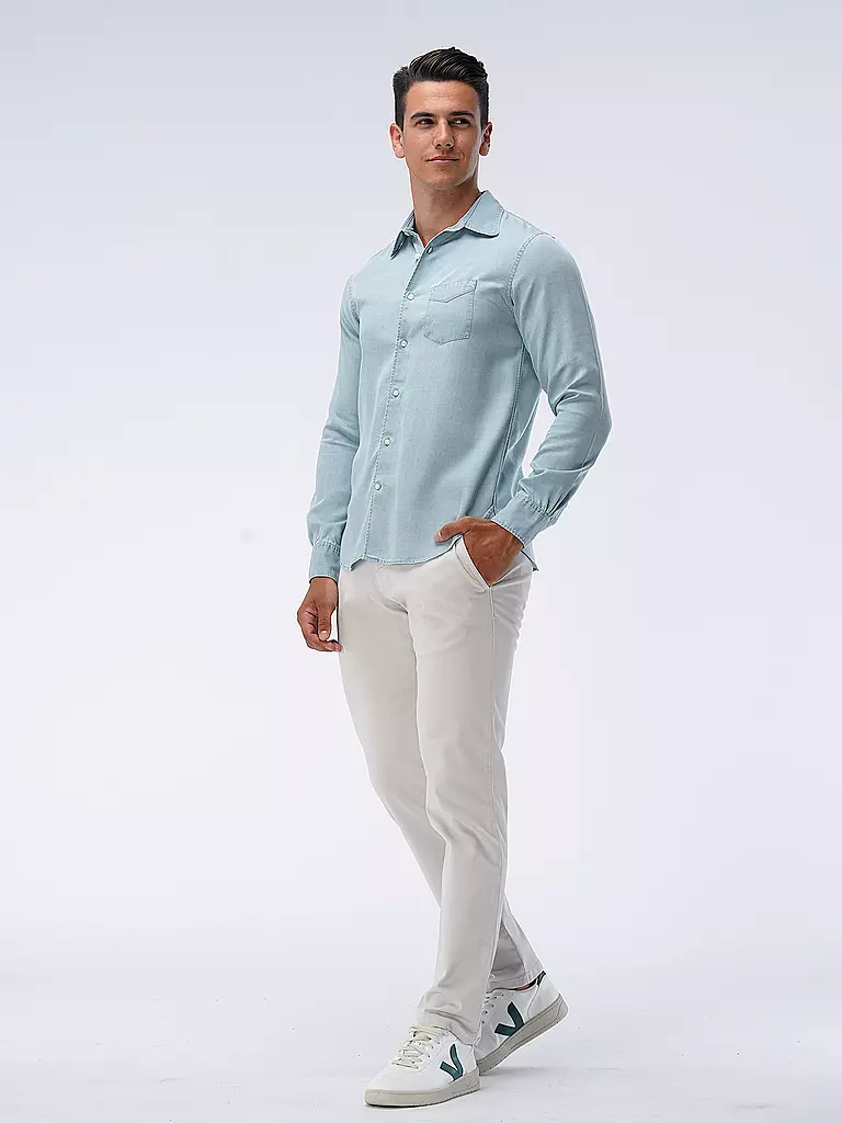 OFFICINE GENERALE | Hemd Casual Fit | hellblau