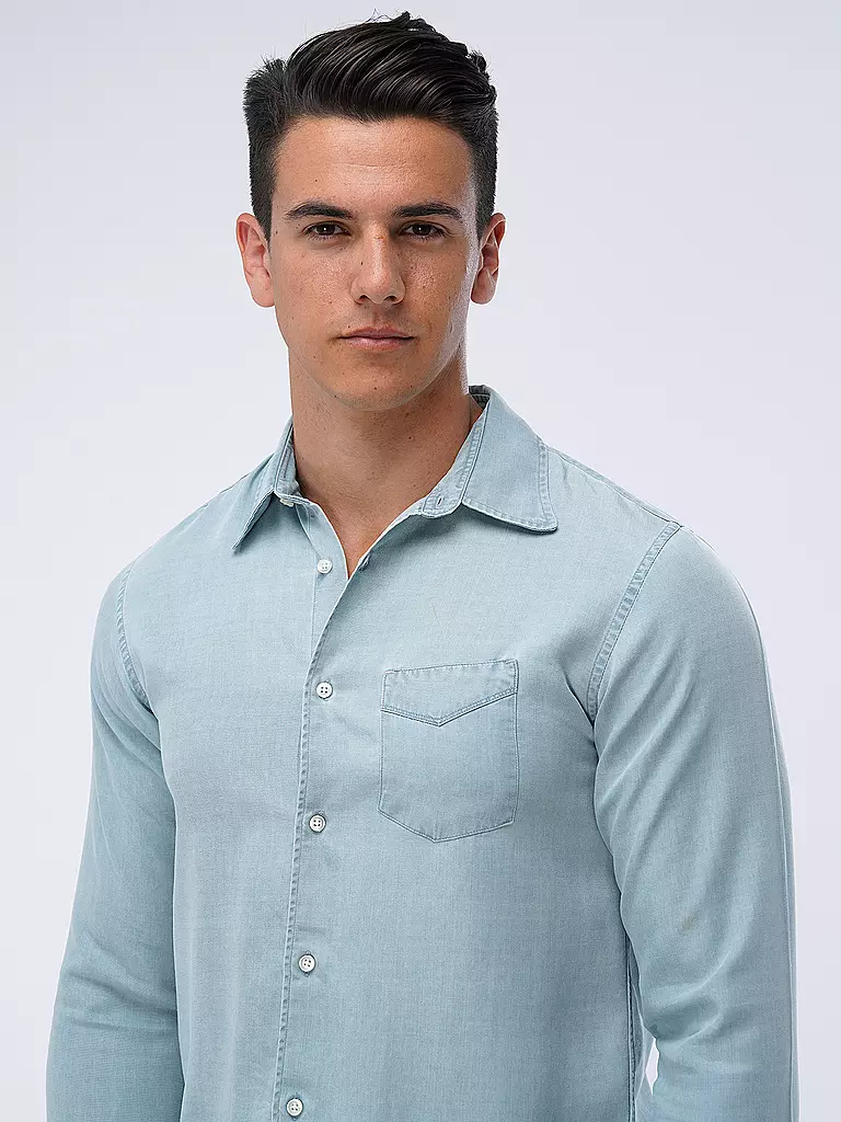 OFFICINE GENERALE | Hemd Casual Fit | hellblau