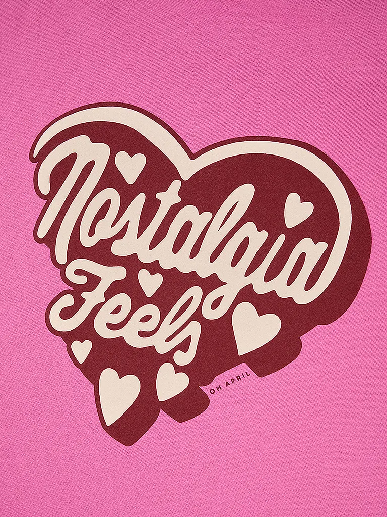 OH APRIL | Kapuzensweater - Hoodie NOSTALGIA HEART CANDY | Pink