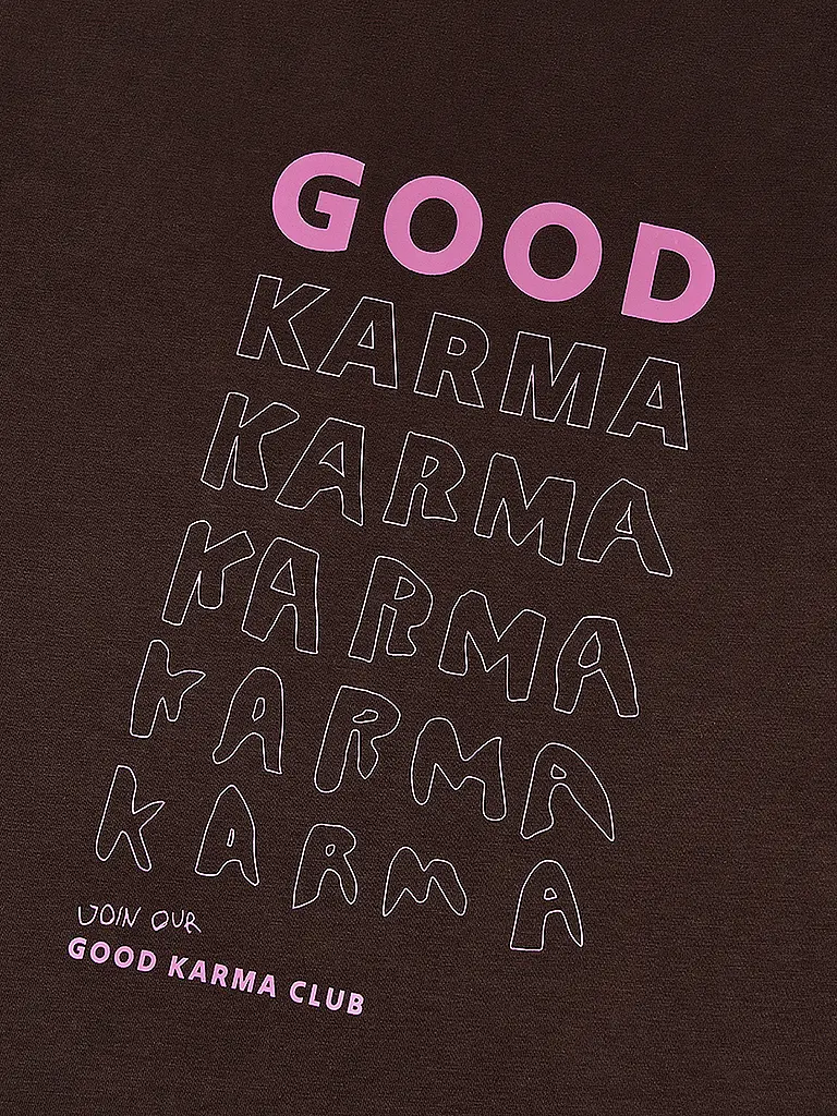 OH APRIL | T-Shirt GOOD KARMA | Braun