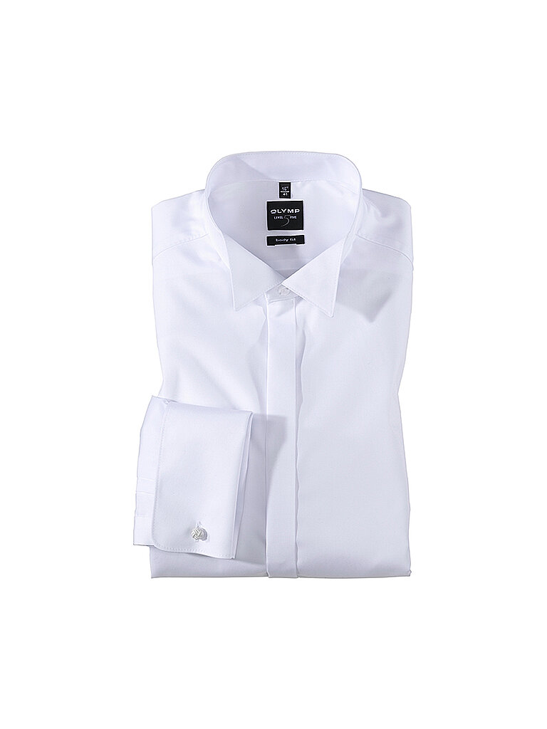 Slim Fit Smokinghemd aus Baumwolle mit Stretch-Anteil