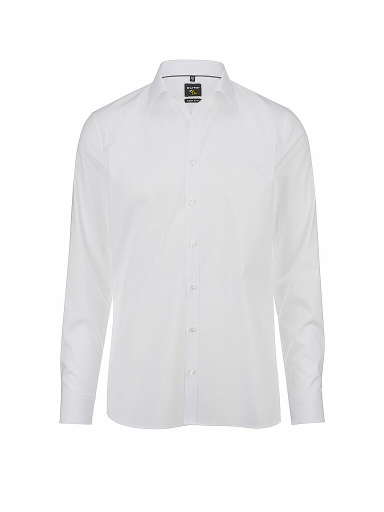 OLYMP No Six Super Slim Hemd weiss Einfarbig 39 - M