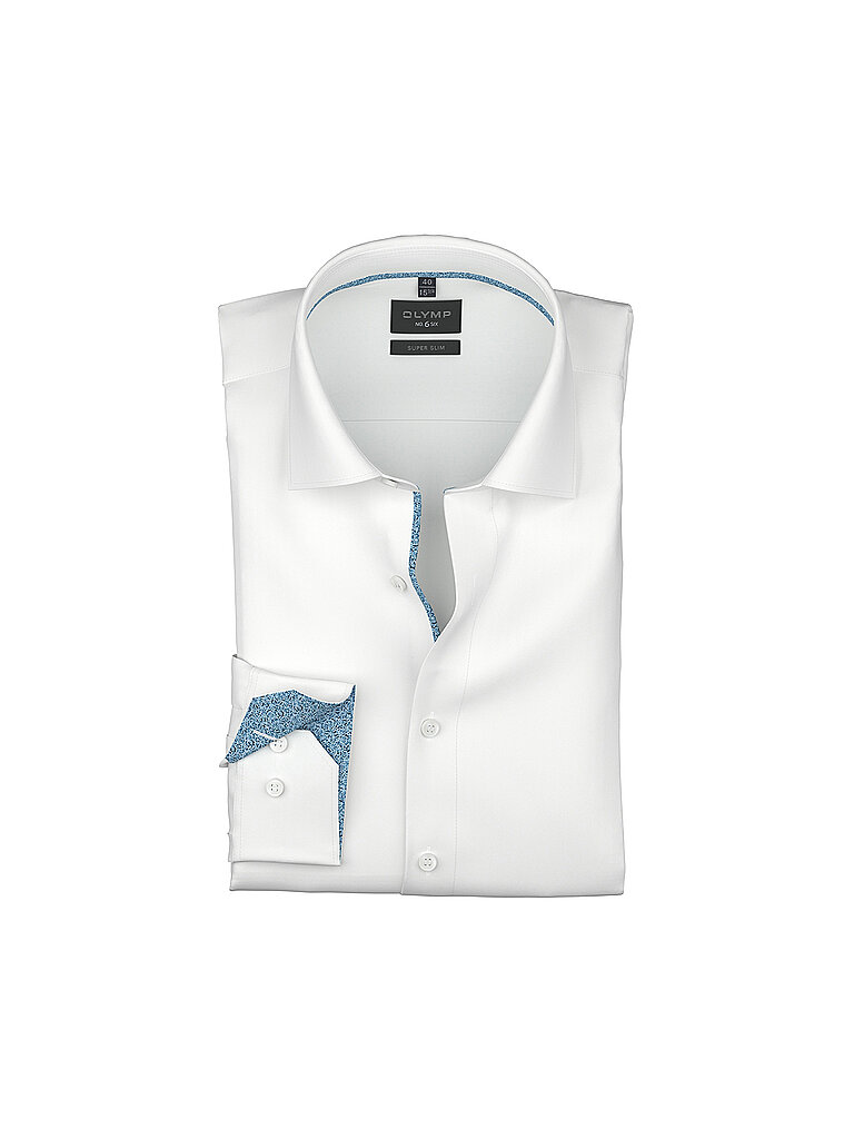 OLYMP NO.6 Hemd Super Slim Fit  weiss | 36
