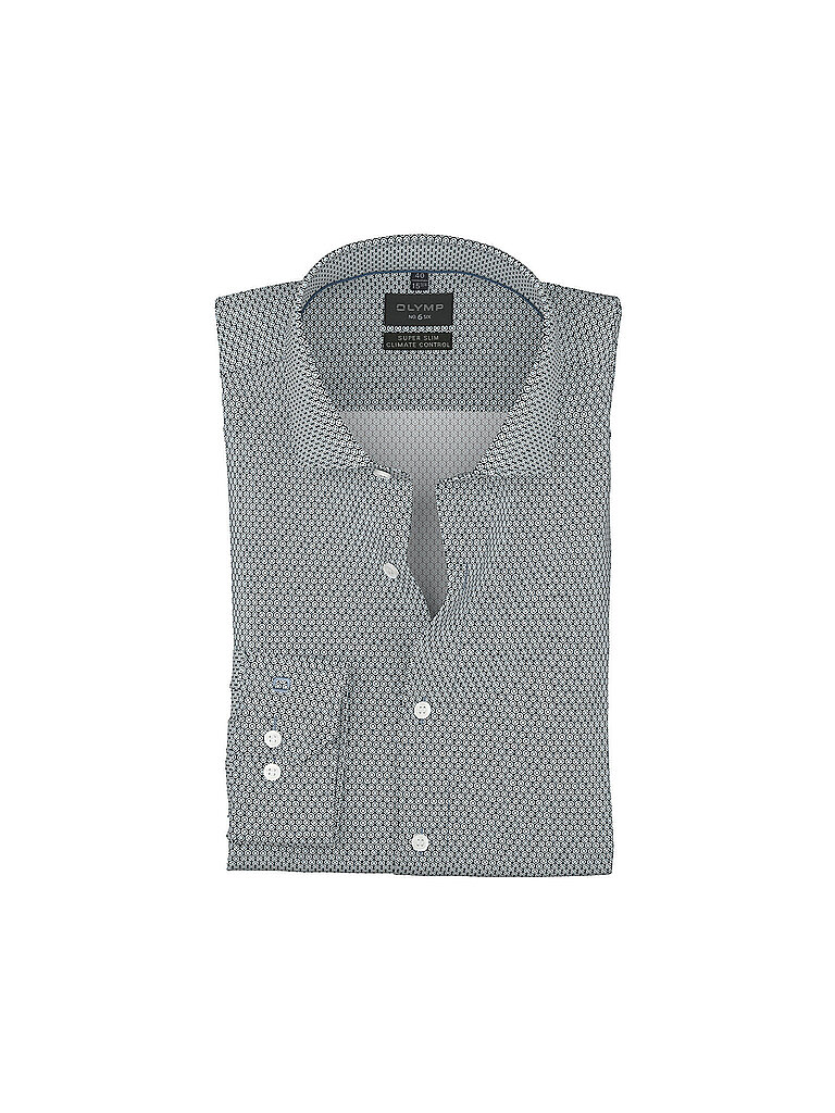 OLYMP NO.6 Hemd Super Slim Fit dunkelblau | 38