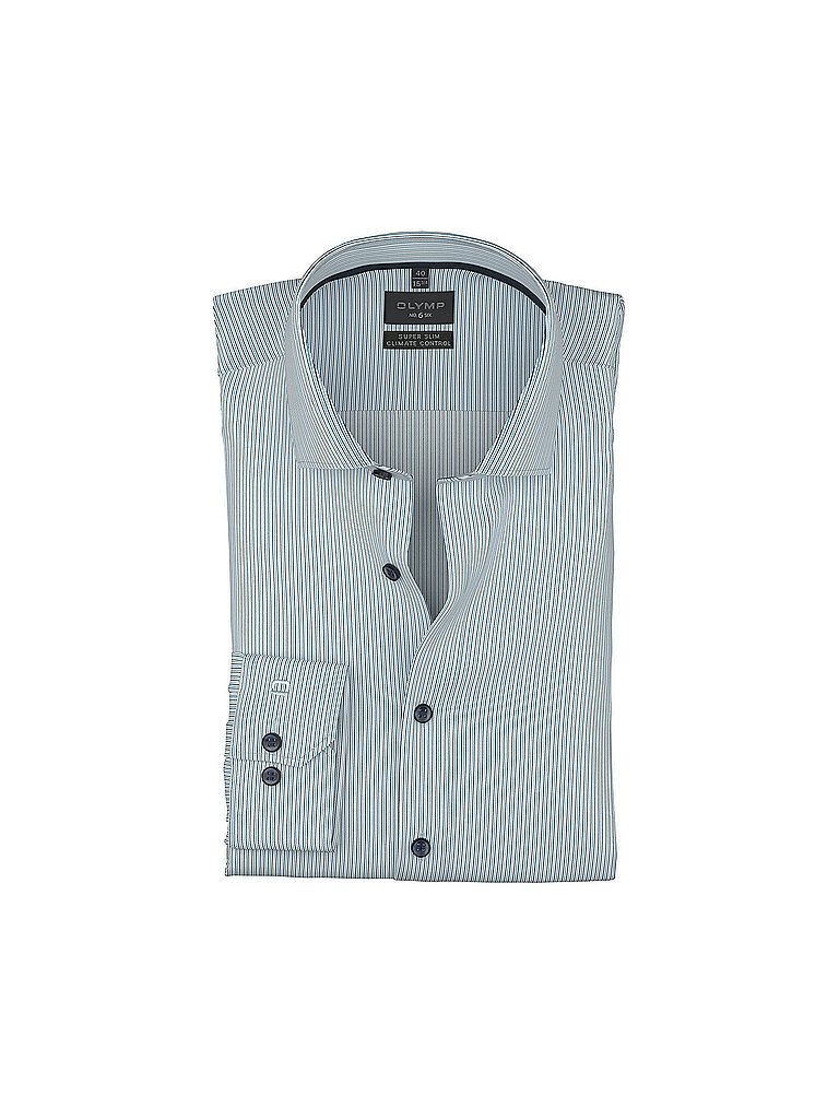OLYMP NO.6 Hemd Super Slim Fit hellblau | 38