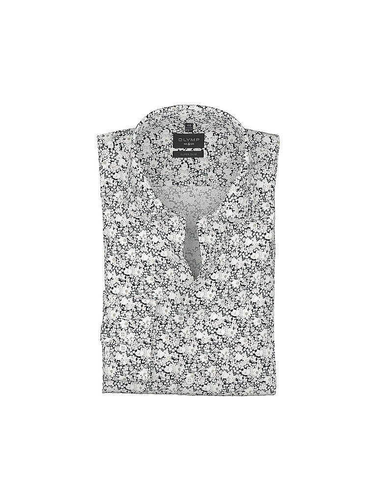 OLYMP NO.6 Hemd Super Slim Fit dunkelblau | 39