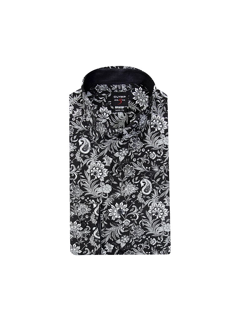 OLYMP LEVEL FIVE Hemd Body Fit schwarz | 37