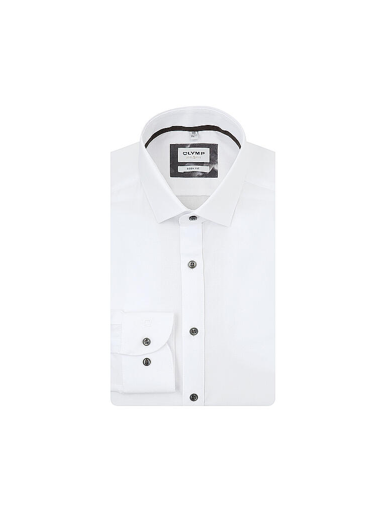 OLYMP LEVEL FIVE | Hemd Body Fit  | weiss