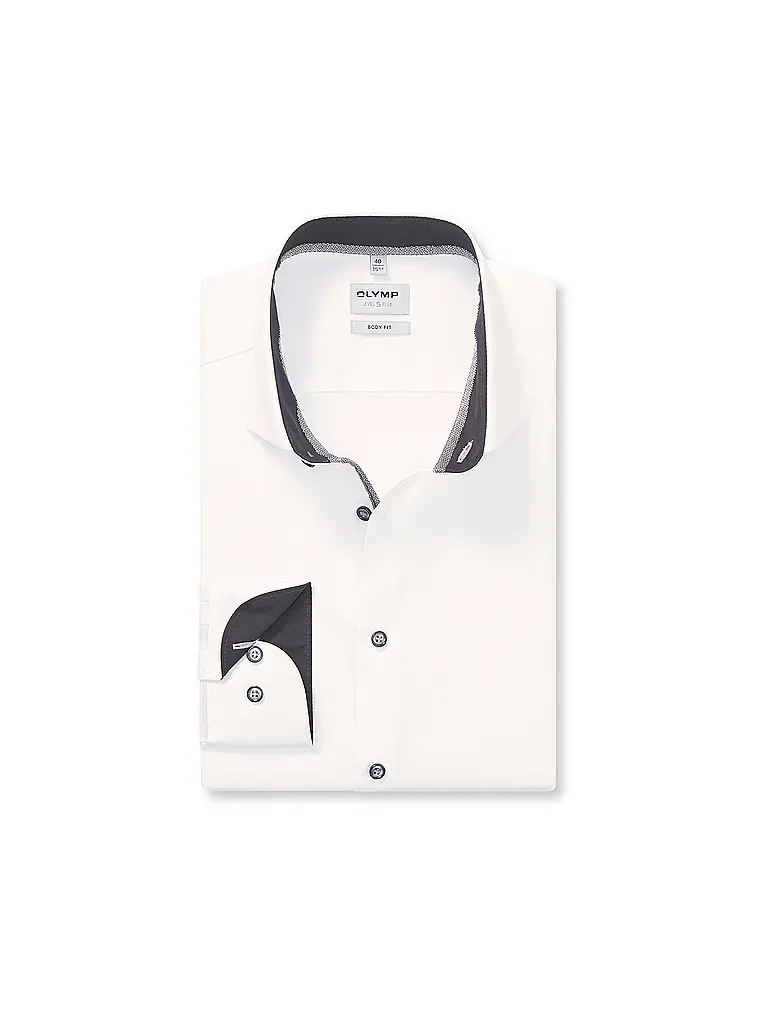 OLYMP LEVEL FIVE | Hemd Body Fit | weiss