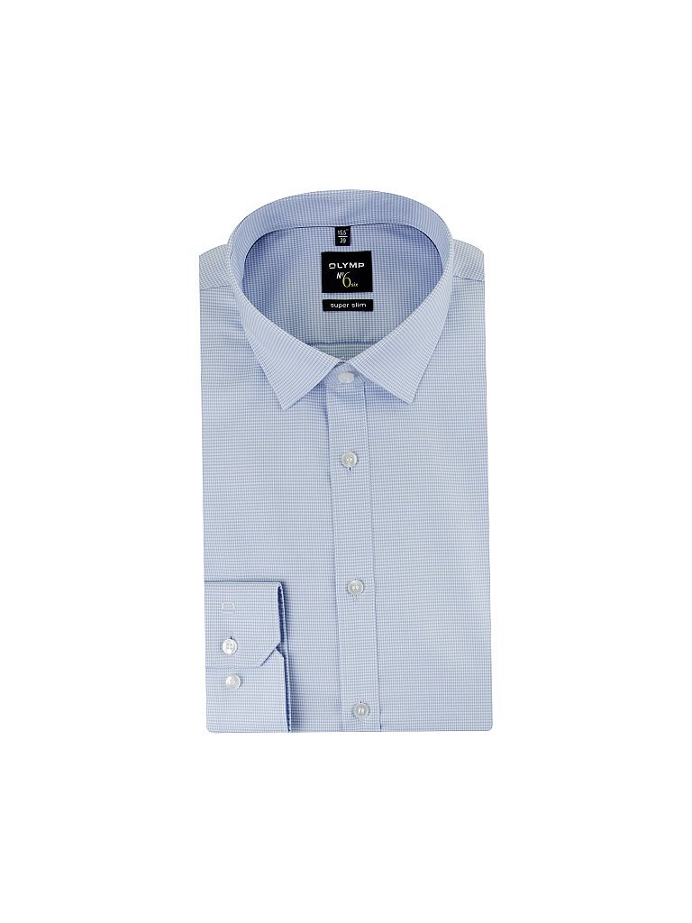OLYMP NO.6 Hemd Super-Slim-Fit blau | 40