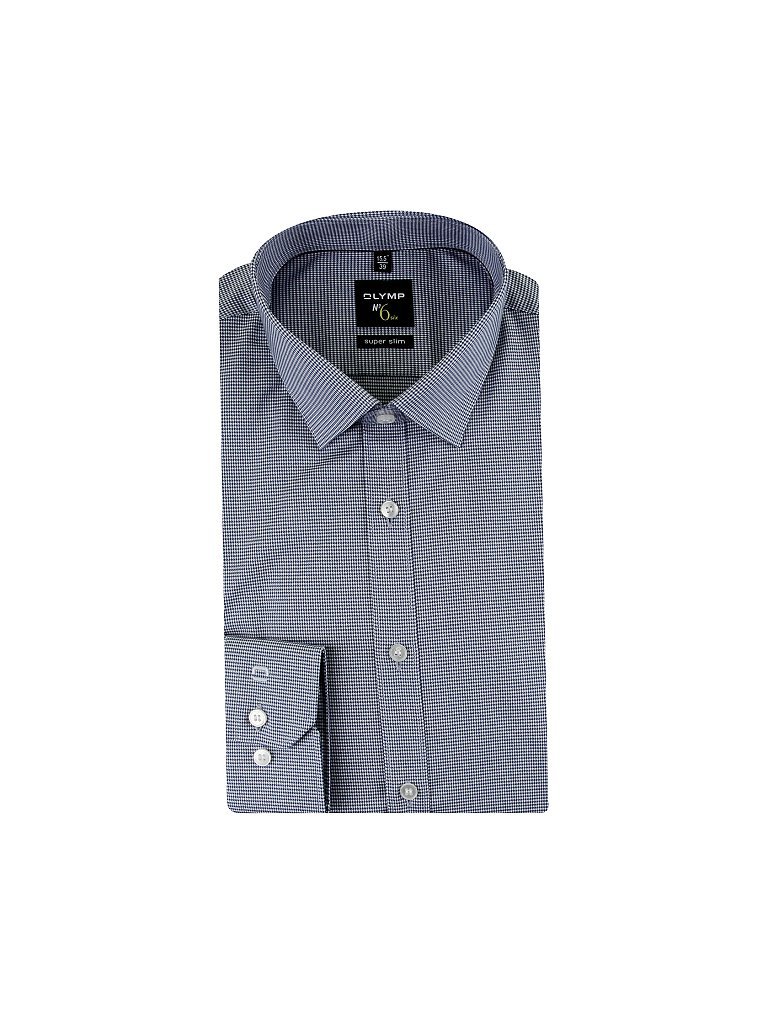 OLYMP NO.6 Hemd Super-Slim-Fit blau | 39