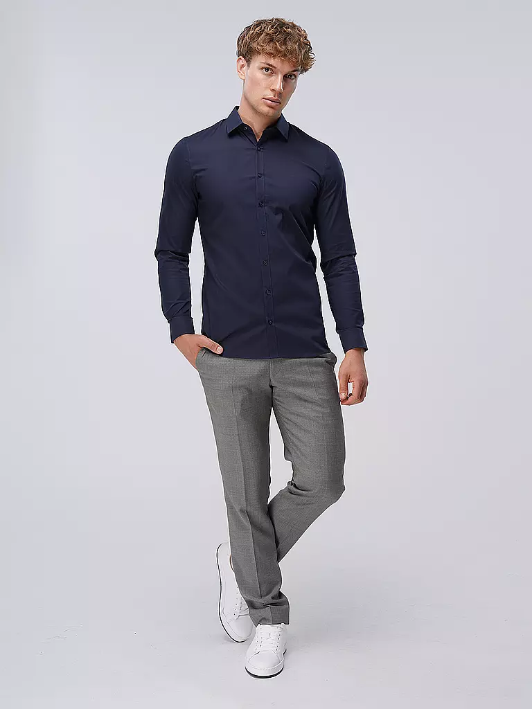 OLYMP NO.6 | Business Hemd Super Slim | schwarz
