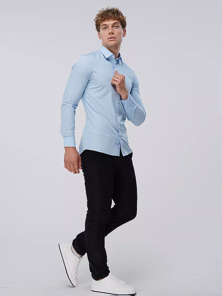 OLYMP NO.6 | Business Hemd Super Slim | blau