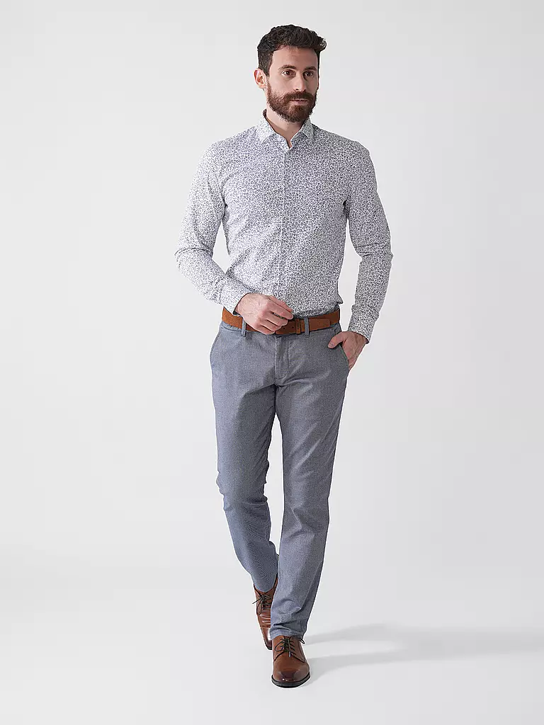 OLYMP NO.6 | Hemd Super Slim Fit  | weiss