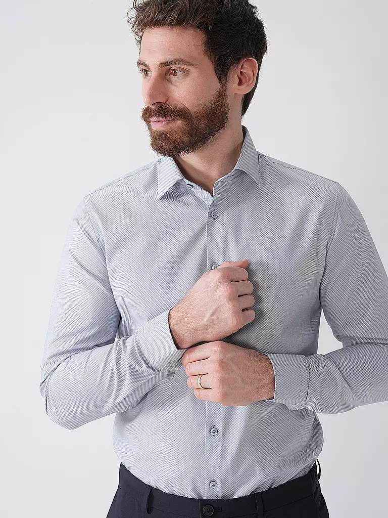 OLYMP NO.6 | Hemd Super Slim Fit  | dunkelblau