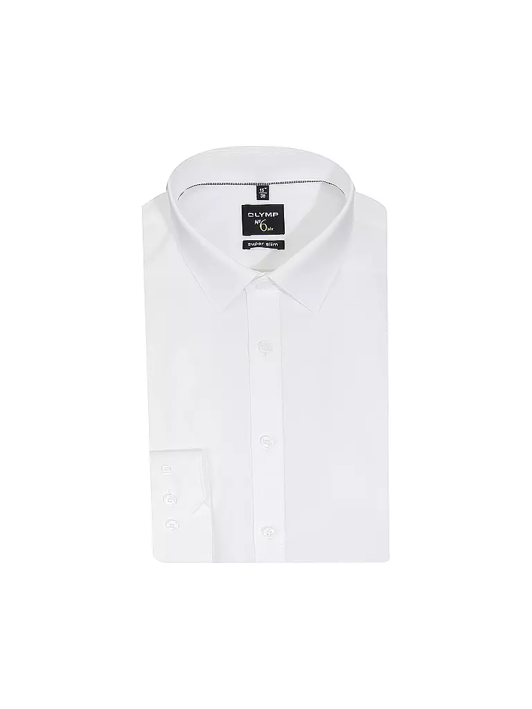 OLYMP NO.6 | Hemd Super Slim Fit | creme