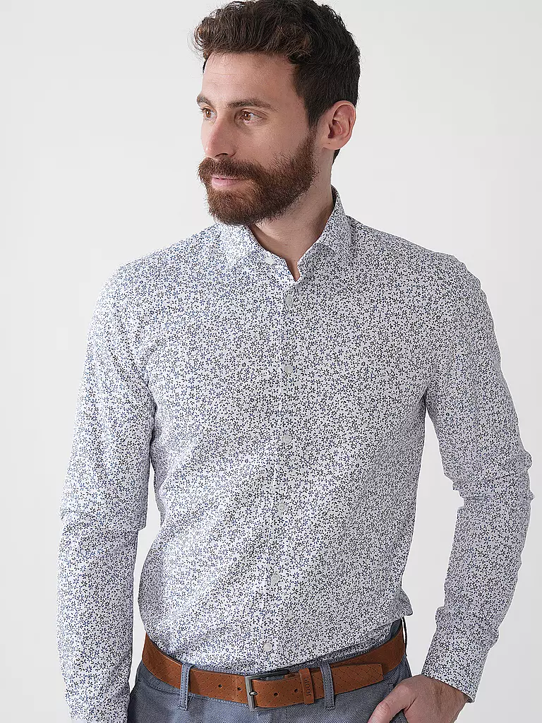 OLYMP NO.6 | Hemd Super Slim Fit | weiss