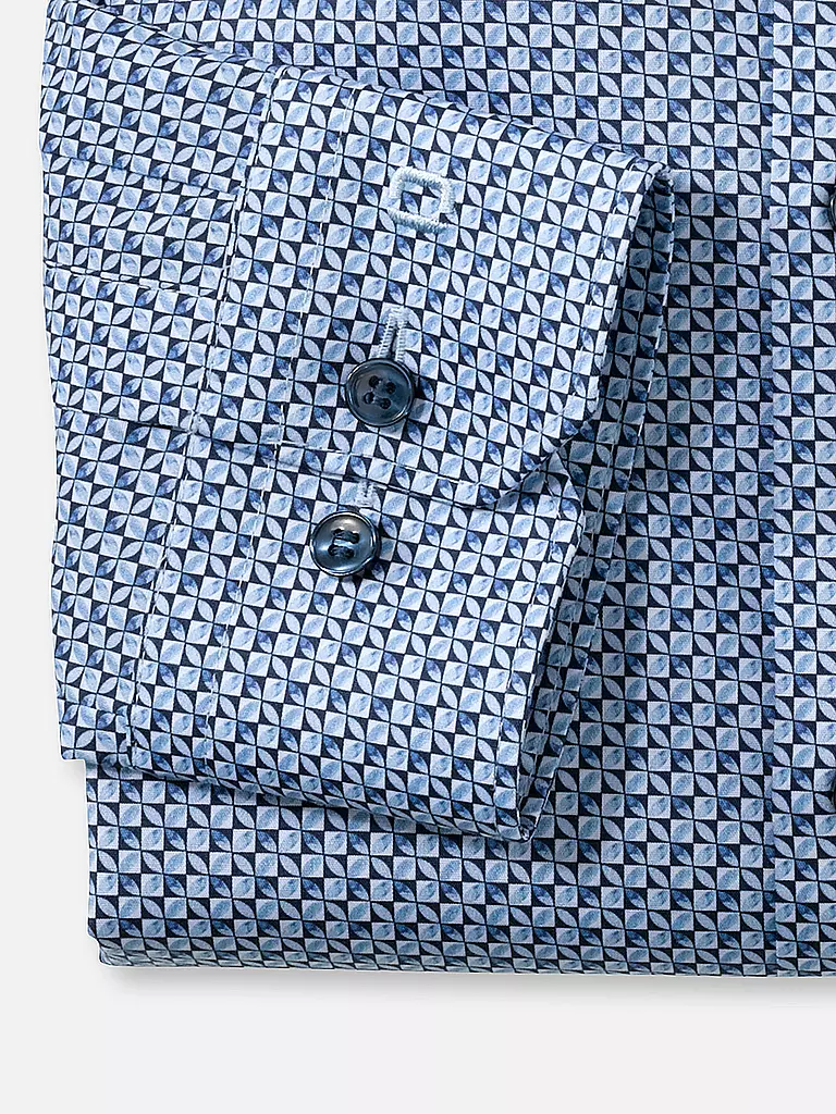 OLYMP NO.6 | Hemd Super Slim Fit | blau