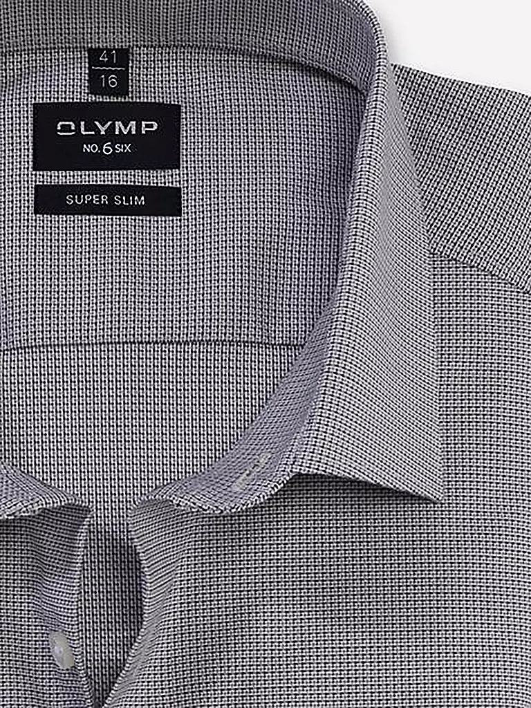 OLYMP NO.6 | Hemd Super Slim | grau