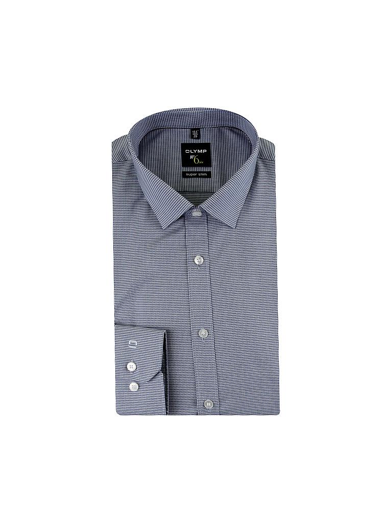 OLYMP NO.6 Hemd SuperSlimFit blau