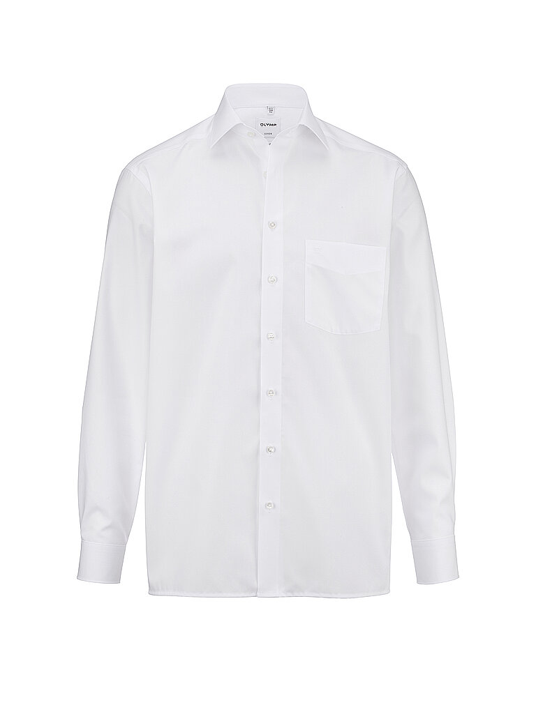 OLYMP Luxor Comfort Fit Hemd weiss Einfarbig 42 - L