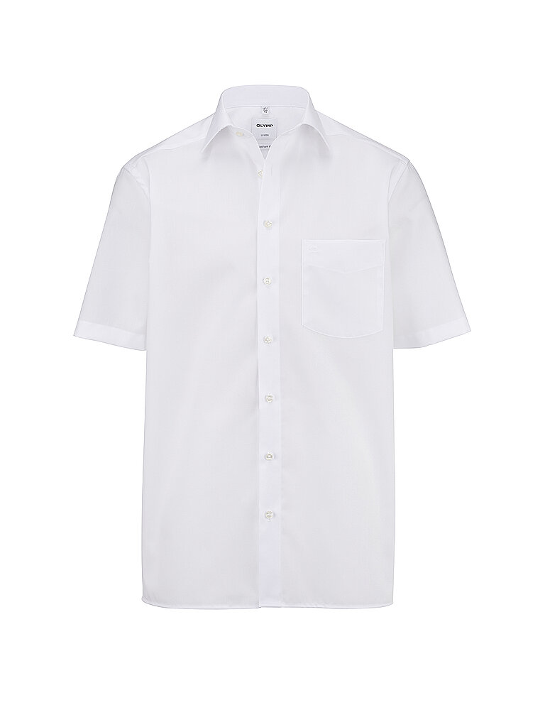 OLYMP Luxor Comfort Fit Hemd Kurzarm weiss 40 - M