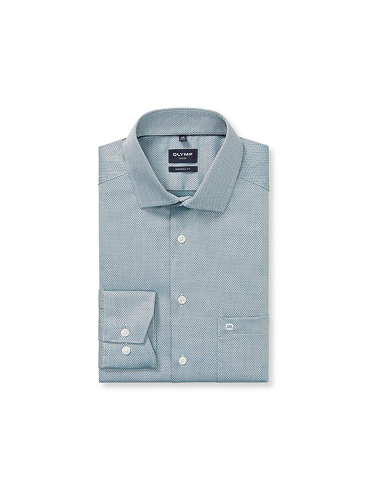 OLYMP Hemd Modern Fit  dunkelgrün | 39