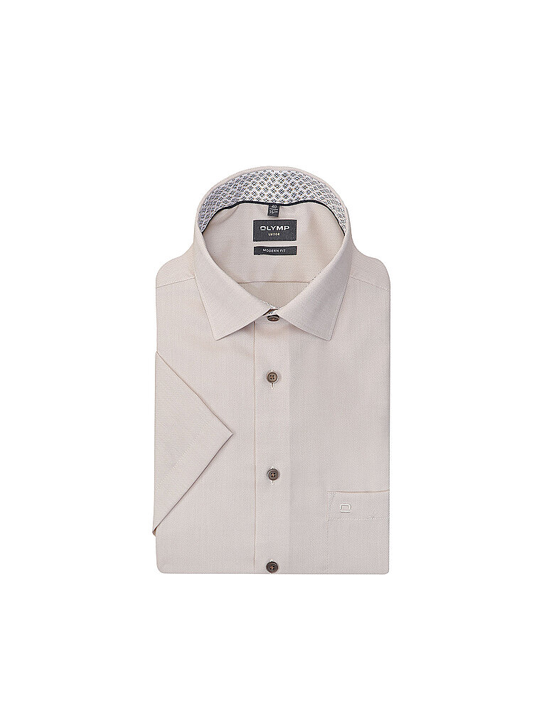 OLYMP Hemd Regular Fit  beige | 40
