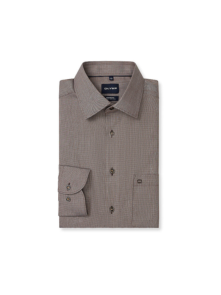 OLYMP Hemd Slim Fit  hellbraun | 40