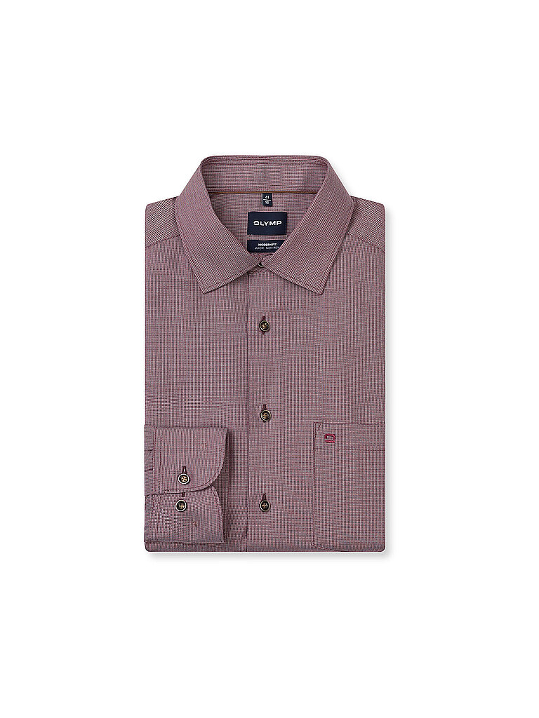 OLYMP Hemd Modern Fit  beere | 44