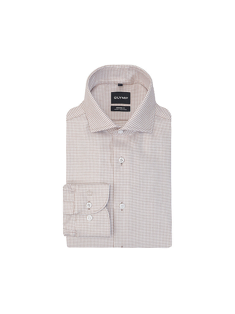 OLYMP Hemd  hellbraun | 40
