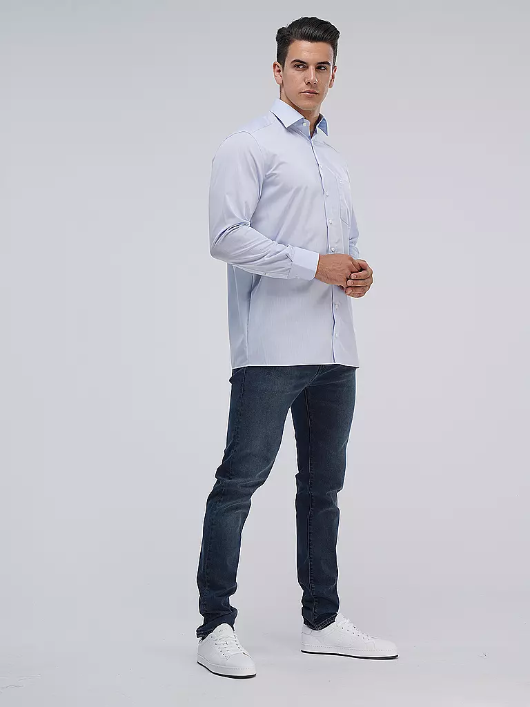 OLYMP | Hemd Comfort Fit | grau