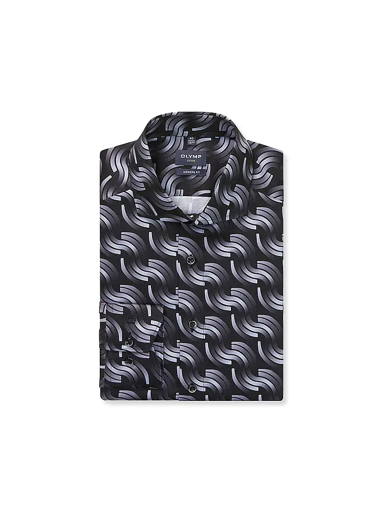 OLYMP | Hemd Modern Fit  | schwarz