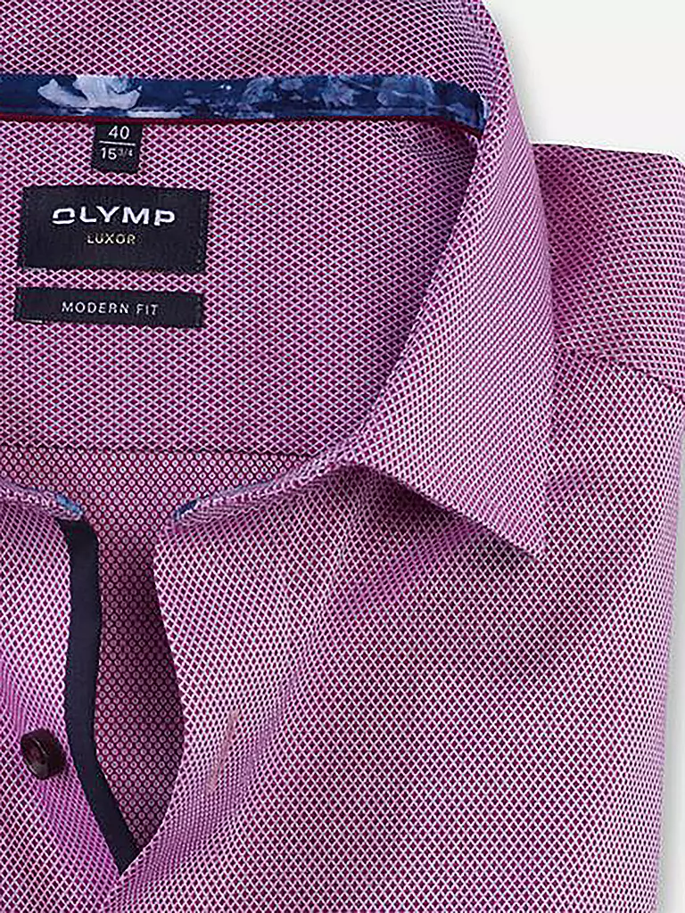OLYMP | Hemd Modern Fit | beere