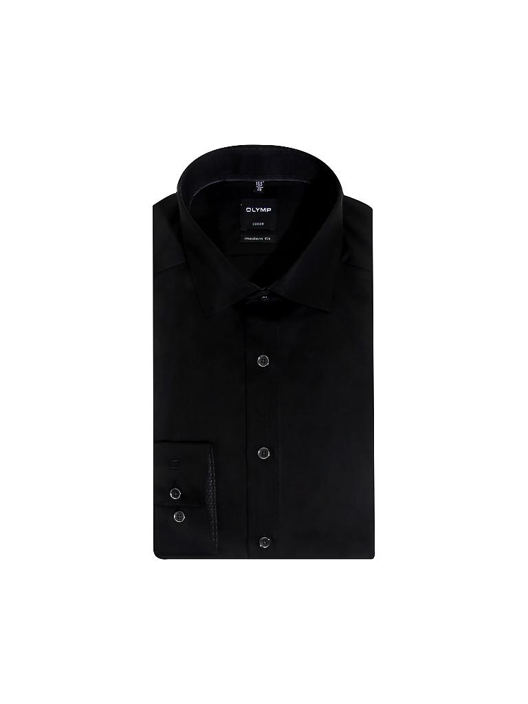 OLYMP | Hemd Modern-Fit | schwarz