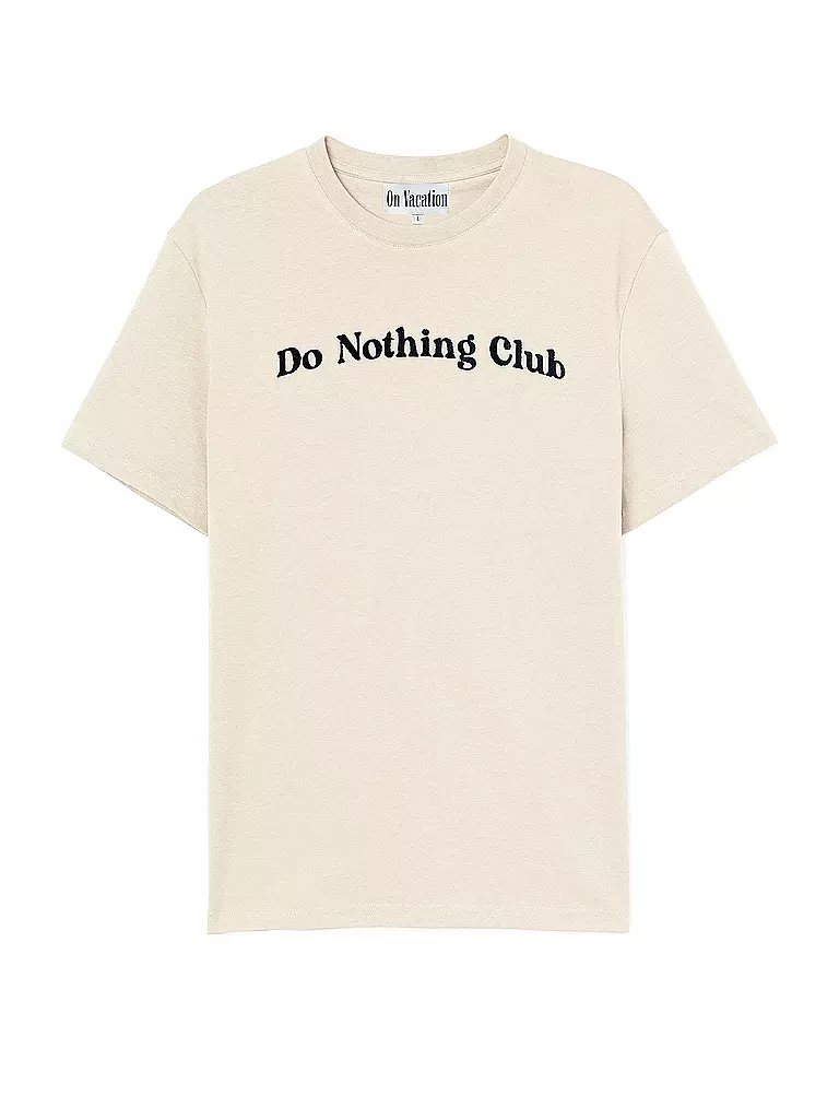 ON VACATION | T-Shirt Do Nothing Club | beige