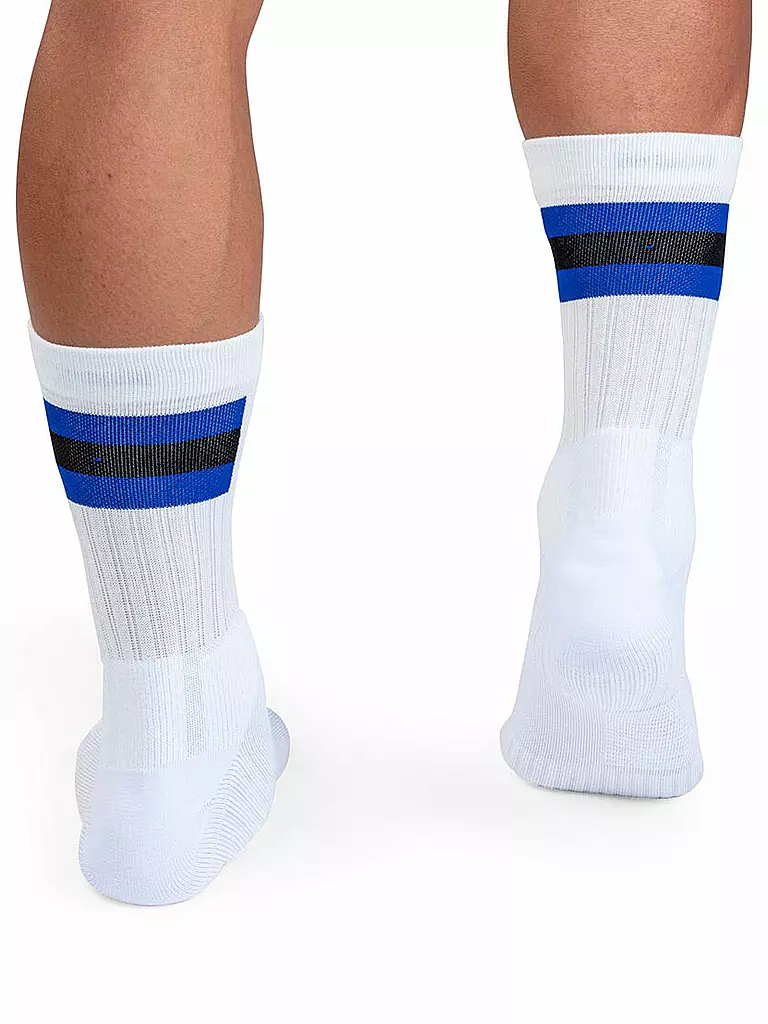 ON | Herren Socken white / indigo | weiss