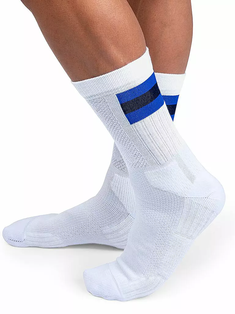 ON | Herren Socken white / indigo | weiss