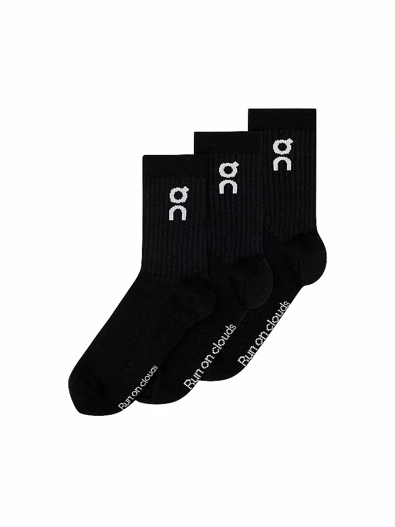 ON | Socken 3er Pkg. black | schwarz