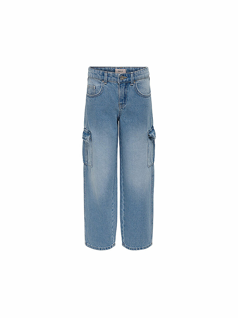 ONLY® Jeanshose Baumwolle Cargo-Taschen für Kinder blau 146