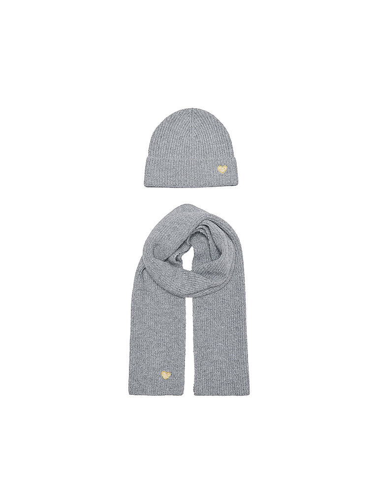 ONLY Kinder Set 2-teilig Mütze und Schal KMGAVERY hellgrau