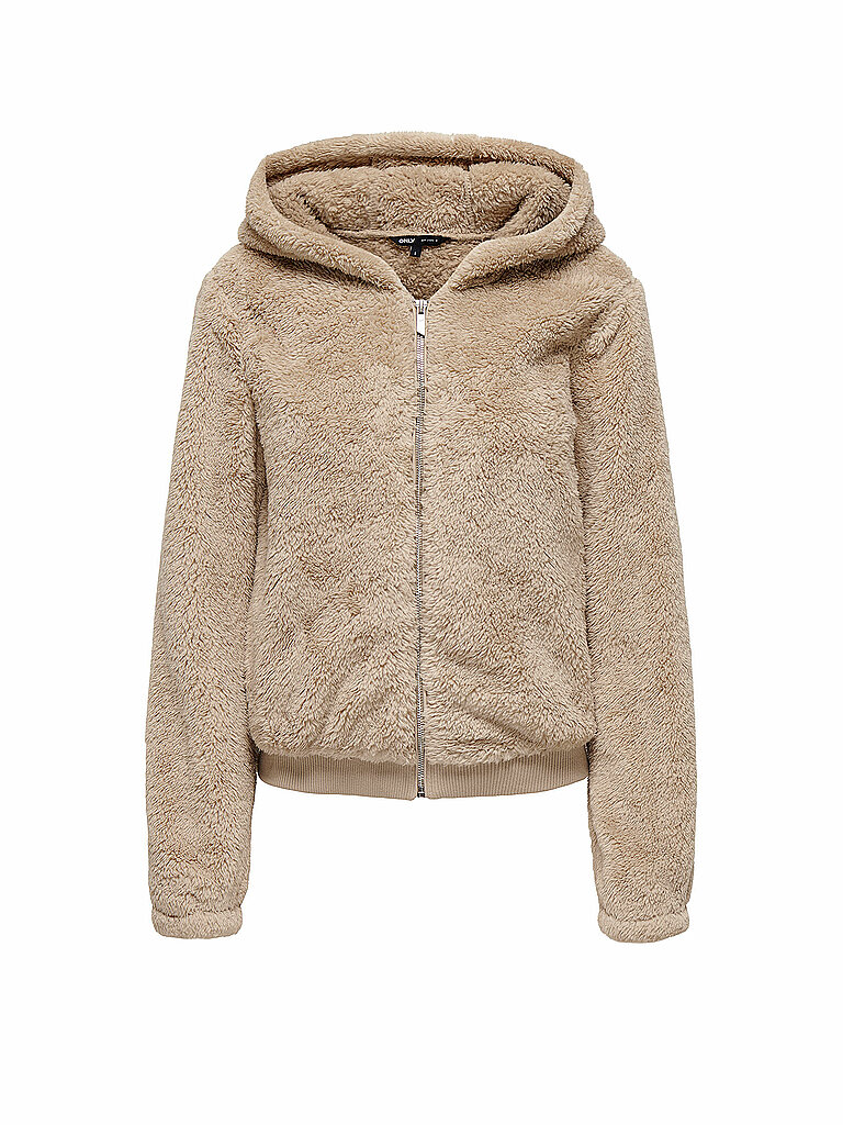ONLY Jacke in Felloptik ONLNEWANNA beige | L
