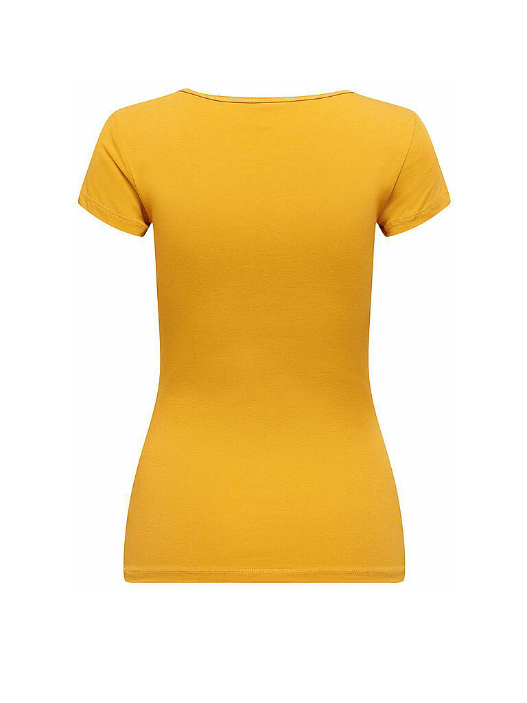 ONLY | Basic T Shirt ONLLIVE LIVE LIFE | gelb