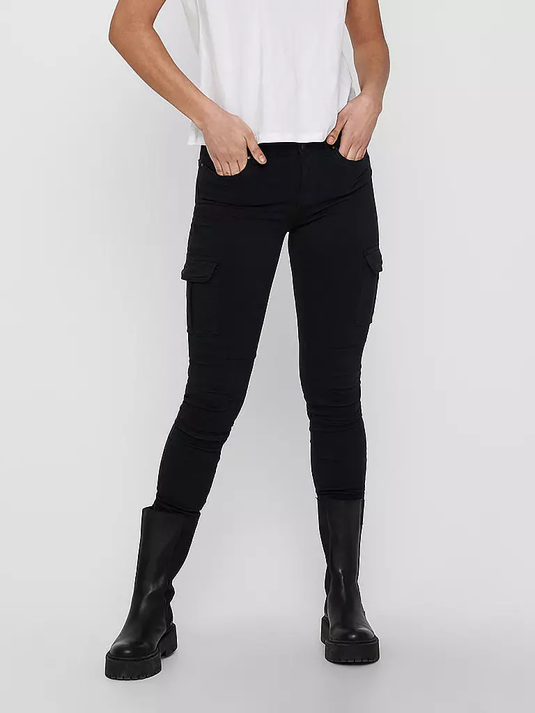 ONLY | Cargohose Skinny Fit  ONLMISSOURI | schwarz