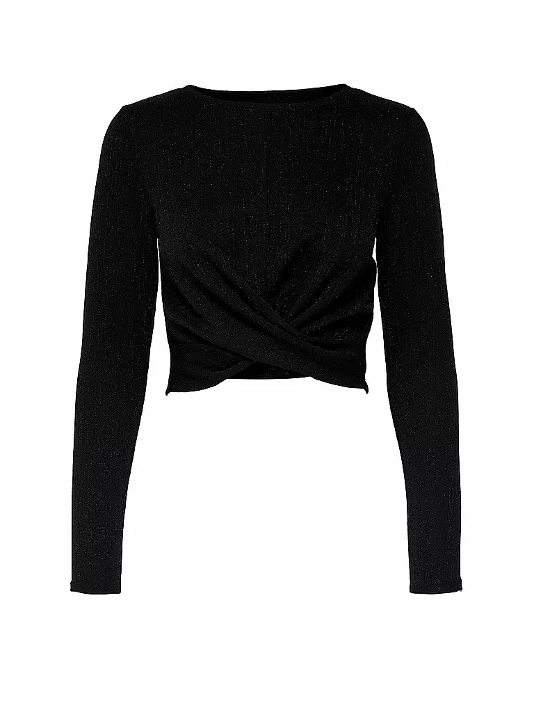 ONLY | Cropped Shirt " ONLNEW QUEEN " | schwarz