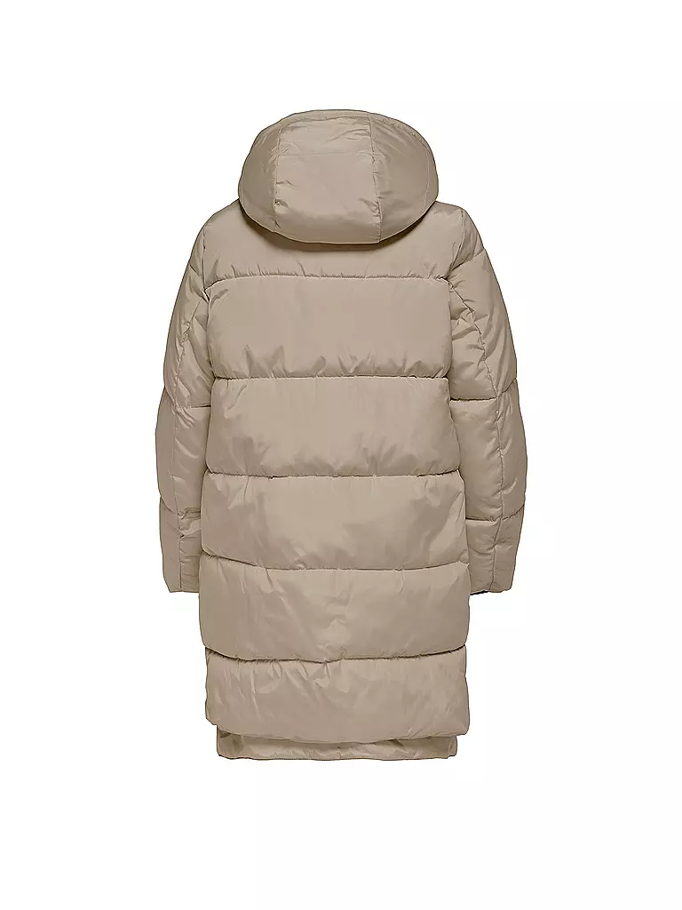 ONLY | Daunensteppmantel ONLNORA LONG PUFFER COAT  | beige