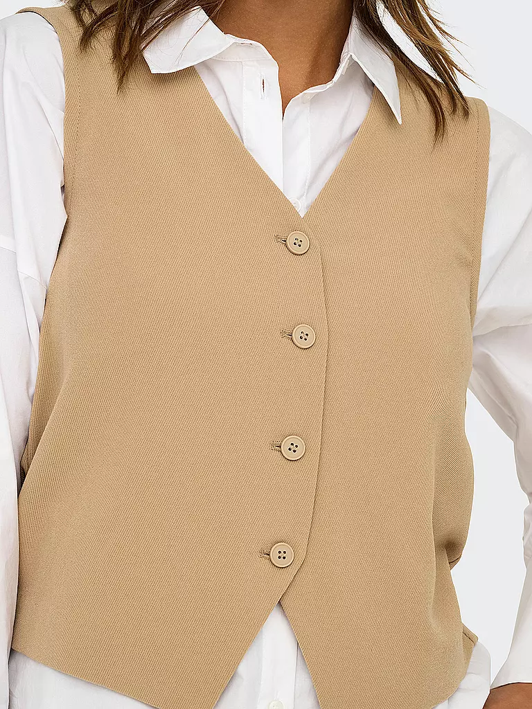 ONLY | Gilet ONLTHANA  | hellbraun