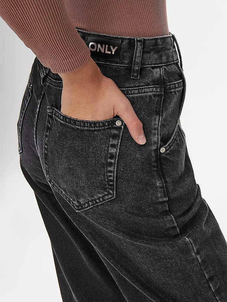 ONLY | Highwaist Jeans Balloon Fit 7/8 ONLTROY | schwarz
